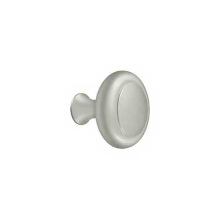 Deltana [KRB175U15] Solid Brass Cabinet Knob - Round w/ Groove Series - Brushed Nickel Finish - 1 3/4" Dia.
