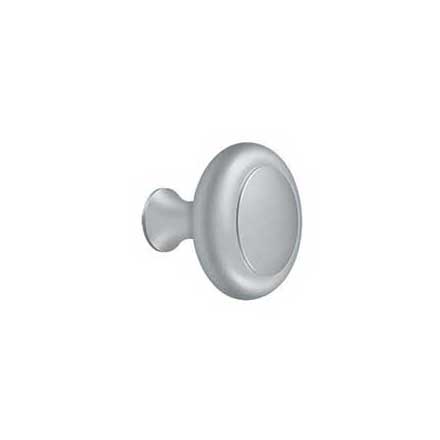 Deltana [KRB175U26D] Solid Brass Cabinet Knob - Round w/ Groove Series - Brushed Chrome Finish - 1 3/4&quot; Dia.