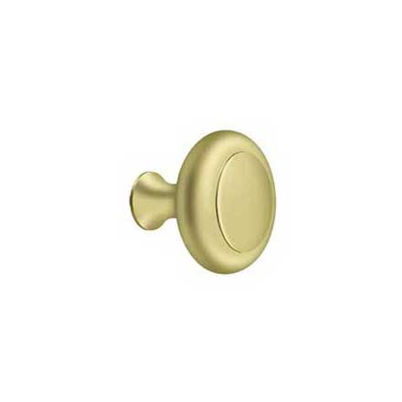 Deltana [KRB175U3] Solid Brass Cabinet Knob - Round w/ Groove Series - Polished Brass Finish - 1 3/4&quot; Dia.