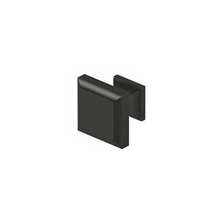 Deltana [KS10CR003] Solid Brass Cabinet Knob - Decorative Square Series - Polished Brass (PVD) Finish - 1 3/16&quot; Sq.