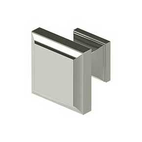 Deltana [KS10U14] Solid Brass Cabinet Knob - Decorative Square Series - Polished Nickel Finish - 1 3/16" Sq.