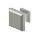 Deltana [KS10U15] Solid Brass Cabinet Knob - Decorative Square Series - Brushed Nickel Finish - 1 3/16&quot; Sq.