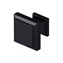 Deltana [KS10U19] Solid Brass Cabinet Knob - Decorative Square Series - Paint Black Finish - 1 3/16&quot; Sq.