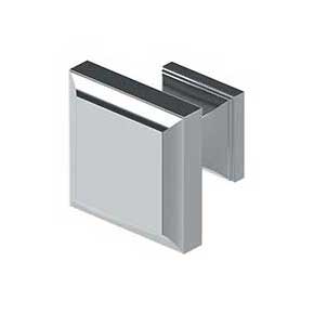 Deltana [KS10U26] Solid Brass Cabinet Knob - Decorative Square Series - Polished Chrome Finish - 1 3/16" Sq.