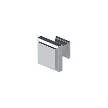 Deltana [KS10U26] Solid Brass Cabinet Knob - Decorative Square Series - Polished Chrome Finish - 1 3/16" Sq.