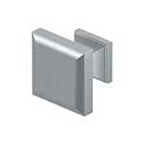 Deltana [KS10U26D] Solid Brass Cabinet Knob - Decorative Square Series - Brushed Chrome Finish - 1 3/16&quot; Sq.