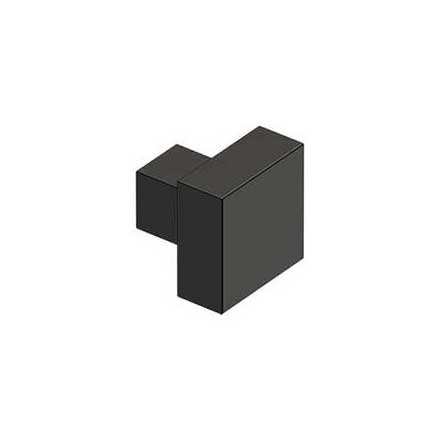 Deltana [KS125U10B] Solid Brass Cabinet Knob - Modern Square Series - Oil Rubbed Bronze Finish - 1 1/4&quot; Sq.