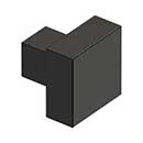 Deltana [KS125U10B] Solid Brass Cabinet Knob - Modern Square Series - Oil Rubbed Bronze Finish - 1 1/4&quot; Sq.