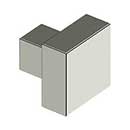 Deltana [KS125U14] Solid Brass Cabinet Knob - Modern Square Series - Polished Nickel Finish - 1 1/4&quot; Sq.