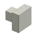 Deltana [KS125U15] Solid Brass Cabinet Knob - Modern Square Series - Brushed Nickel Finish - 1 1/4&quot; Sq.