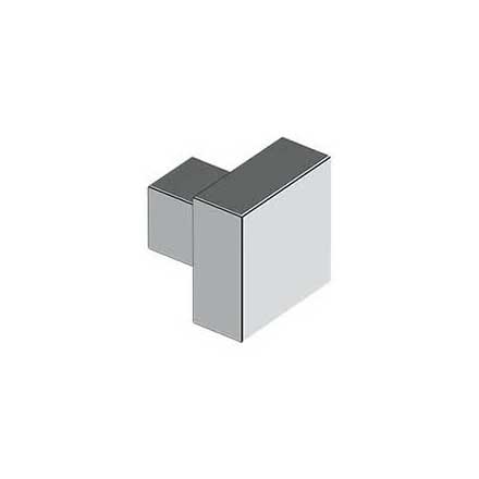 Deltana [KS125U26] Solid Brass Cabinet Knob - Modern Square Series - Polished Chrome Finish - 1 1/4&quot; Sq.