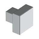 Deltana [KS125U26] Solid Brass Cabinet Knob - Modern Square Series - Polished Chrome Finish - 1 1/4&quot; Sq.