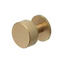 Deltana [KRLK138U4] Solid Brass Cabinet Knob - Knurled Series - Brushed Brass Finish - 1 3/8" Dia.