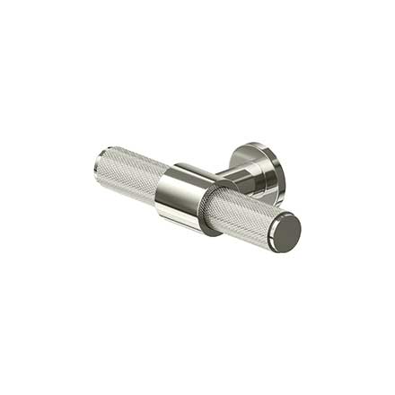 Deltana [KRLP325U14] Solid Brass Cabinet Knob - Knurled Series - Polished Nickel Finish - 3 1/4" L