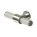 Deltana [KRLP325U14] Solid Brass Cabinet Knob - Knurled Series - Polished Nickel Finish - 3 1/4" L