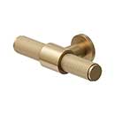 Deltana [KRLP325U4] Solid Brass Cabinet Knob - Knurled Series - Brushed Brass Finish - 3 1/4" L