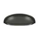 Deltana [K407U10B] Solid Brass Cabinet Cup Pull - Elongated - Oil Rubbed Bronze Finish - 3&quot; C/C - 4 5/8&quot; L