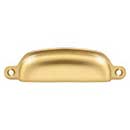 Deltana [SHP29CR003] Solid Brass Cabinet Cup Pull - Exposed - Polished Brass (PVD) Finish - 3 5/8&quot; C/C - 4 1/8&quot; L
