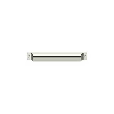 Deltana [SHP70U14] Solid Brass Cabinet Cup Pull - Shell - Polished Nickel Finish - 7" C/C - 7 1/2" L