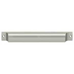 Deltana [SHP70U15] Solid Brass Cabinet Cup Pull - Shell - Brushed Nickel Finish - 7" C/C - 7 1/2" L