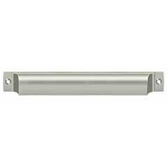 Deltana [SHP70U15] Solid Brass Cabinet Cup Pull - Shell - Brushed Nickel Finish - 7&quot; C/C - 7 1/2&quot; L