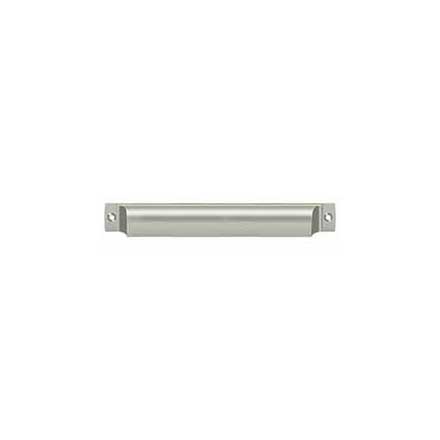 Deltana [SHP70U15] Solid Brass Cabinet Cup Pull - Shell - Brushed Nickel Finish - 7&quot; C/C - 7 1/2&quot; L