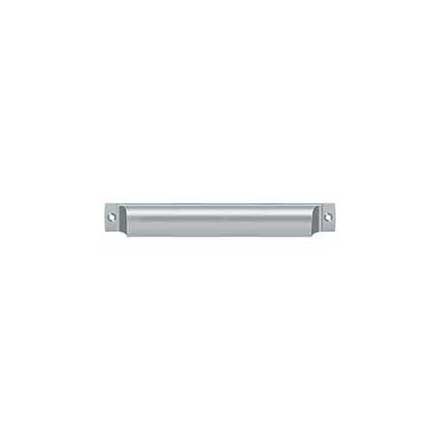 Deltana [SHP70U26D] Solid Brass Cabinet Cup Pull - Shell - Brushed Chrome Finish - 7" C/C - 7 1/2" L