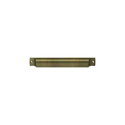 Deltana [SHP70U5] Solid Brass Cabinet Cup Pull - Shell - Antique Brass Finish - 7&quot; C/C - 7 1/2&quot; L