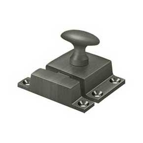 Deltana [CL1532U15A] Solid Brass Cupboard Turn Latch - Antique Nickel Finish - 1 1/8" W