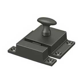 Deltana [CL1580U10B] Solid Brass Cupboard Turn Latch - Oil Rubbed Bronze Finish - 1 9/16" W