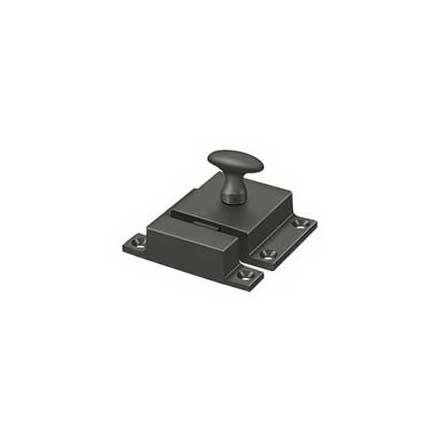 Deltana [CL1580U10B] Solid Brass Cupboard Turn Latch - Oil Rubbed Bronze Finish - 1 9/16&quot; W