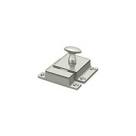 Deltana [CL1580U14] Solid Brass Cupboard Turn Latch - Polished Nickel Finish - 1 9/16&quot; W