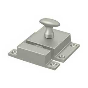 Deltana [CL1580U15] Solid Brass Cupboard Turn Latch - Brushed Nickel Finish - 1 9/16" W