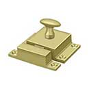 Deltana [CL1580U3] Solid Brass Cupboard Turn Latch - Polished Brass Finish - 1 9/16" W