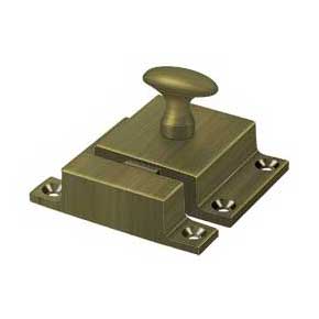 Deltana [CL1580U5] Solid Brass Cupboard Turn Latch - Antique Brass Finish - 1 9/16" W