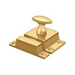 Deltana [CL1532CR003] Solid Brass Cupboard Turn Latch - Polished Brass (PVD) Finish - 1 1/8&quot; W 