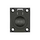 Deltana [FRP175U10B] Solid Brass Cabinet Flush Ring Pull - Oil Rubbed Bronze Finish - 1 3/8&quot; W