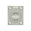 Deltana [FRP175U15] Solid Brass Cabinet Flush Ring Pull - Brushed Nickel Finish - 1 3/8" W