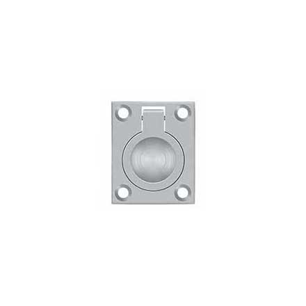 Deltana [FRP175U26D] Solid Brass Cabinet Flush Ring Pull - Brushed Chrome Finish - 1 3/8" W