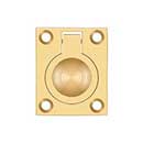 Deltana [FRP175CR003] Solid Brass Cabinet Flush Ring Pull - Polished Brass (PVD) Finish - 1 3/8" W