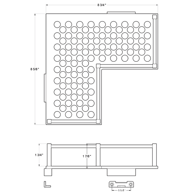 Deltana WBHDUC9 Bathroom Wire Basket