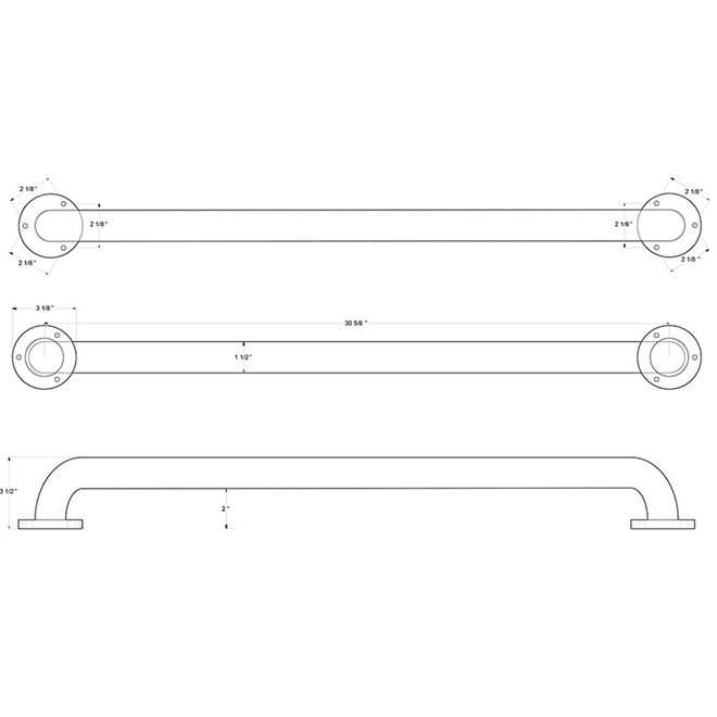 Deltana GB30U32D Grab Bar