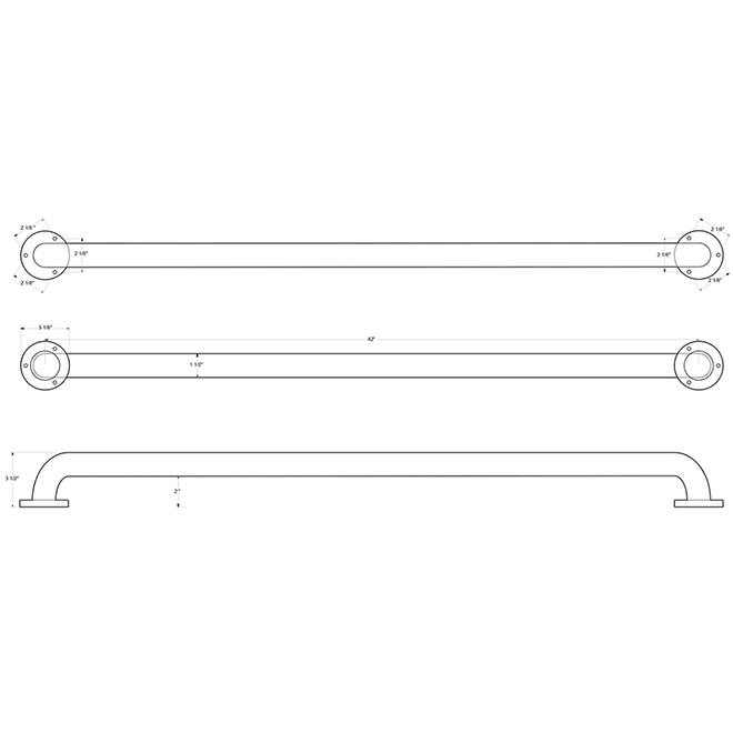 Deltana GB42U32D Grab Bar