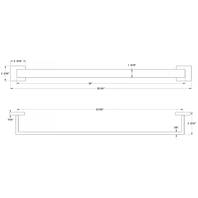 Deltana MM2003-24 Towel Bar