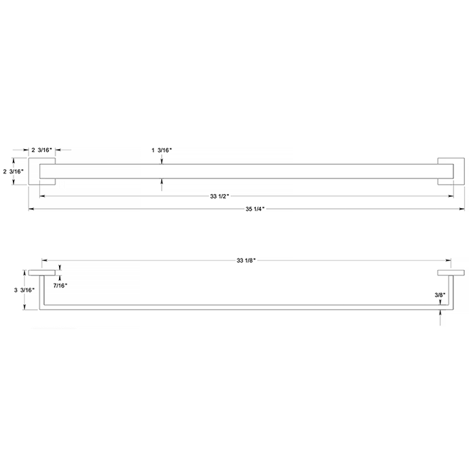 Deltana MM2007-33 Towel Bar Deltana MM2007-33 Towel Bar