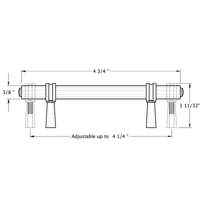 Deltana P310 Cabinet Pull Handle