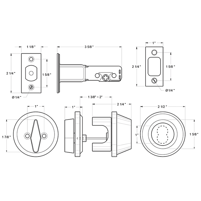 Deltana [CL200LAIC] Door Deadbolt