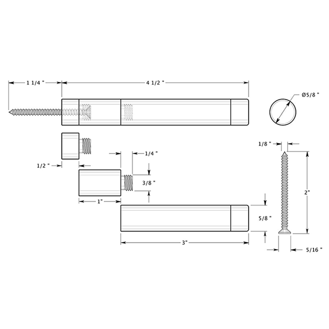 Deltana BDS450 Door Bumper Deltana BDS450 Door Bumper