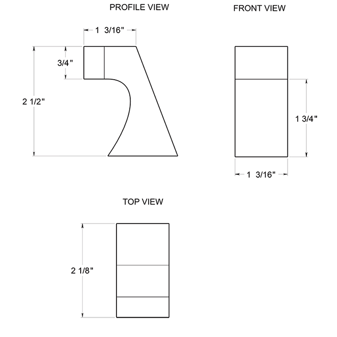 Deltana FDB250 Door Floor Bumper