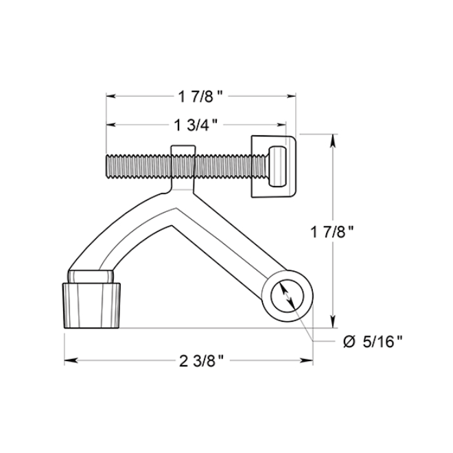 Deltana HP70 Door Hinge Pin Stop